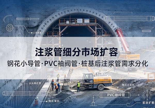 建始注浆管细分市场扩容，隧道钢花小导管、PVC 袖阀管、桩基后注浆管需求分化